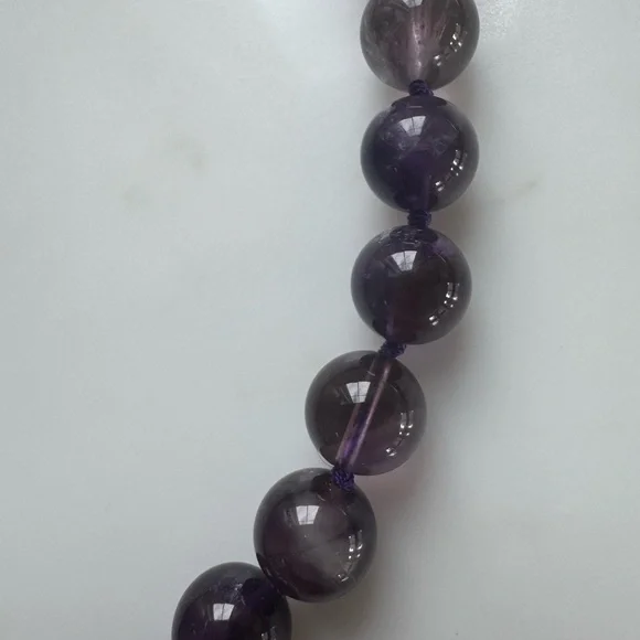 NWOT Tuckernuck Amethyst Heart Necklace - Picture 3 of 7